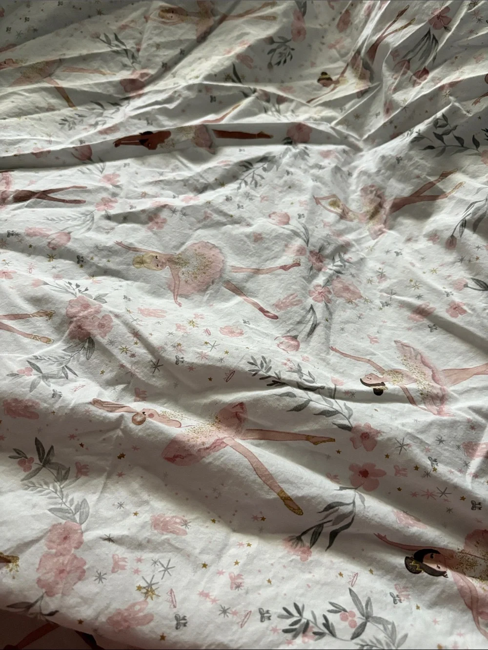 Pottery Barn Kids ballerina twin fitted sheet